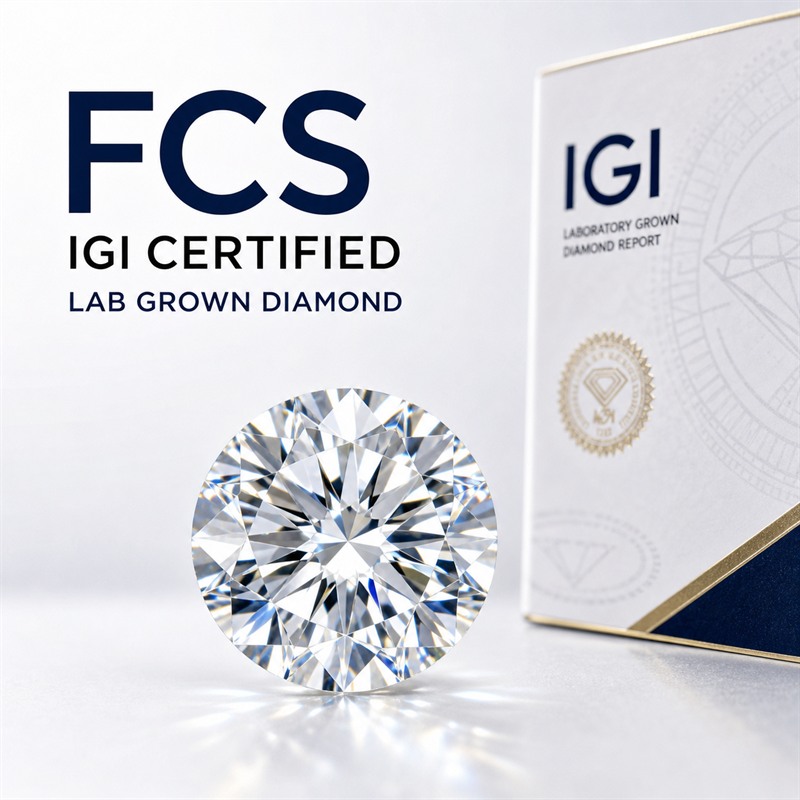 IGI certified lab grown diamond