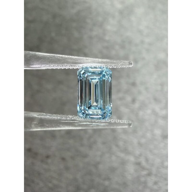 Blue Emerald Lab Grown Diamond