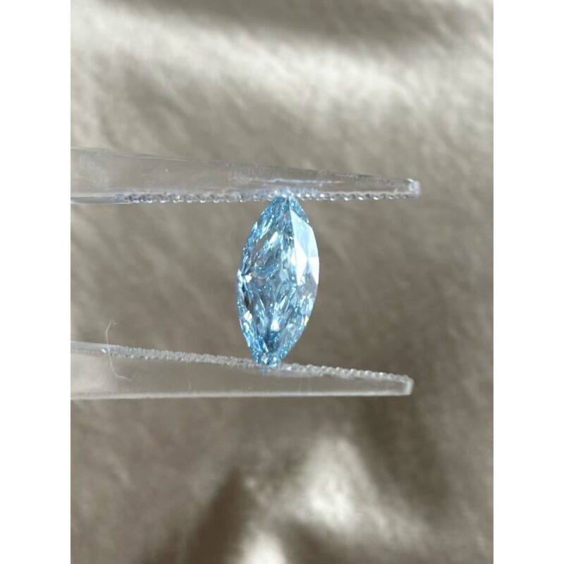 Blue Marquise Lab Grown Diamond