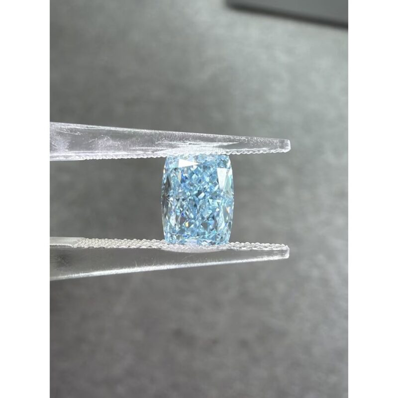 Blue Radiant Lab Grown Diamond