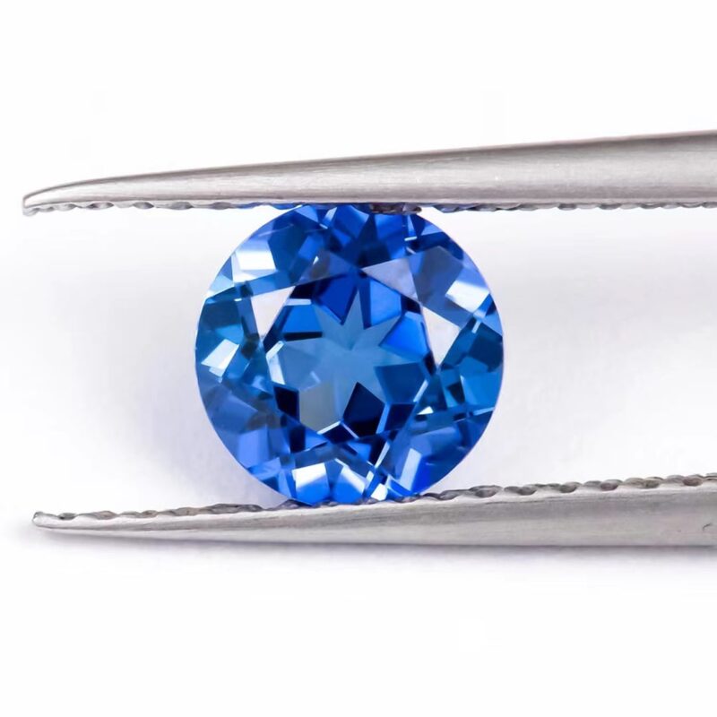 Blue Round Lab Grown Diamond