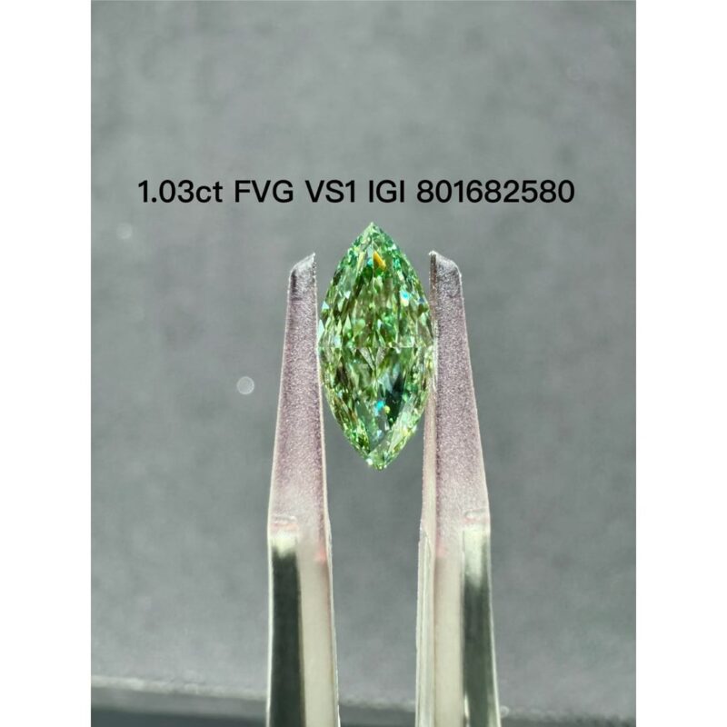 Green Marquise Lab Grown Diamond