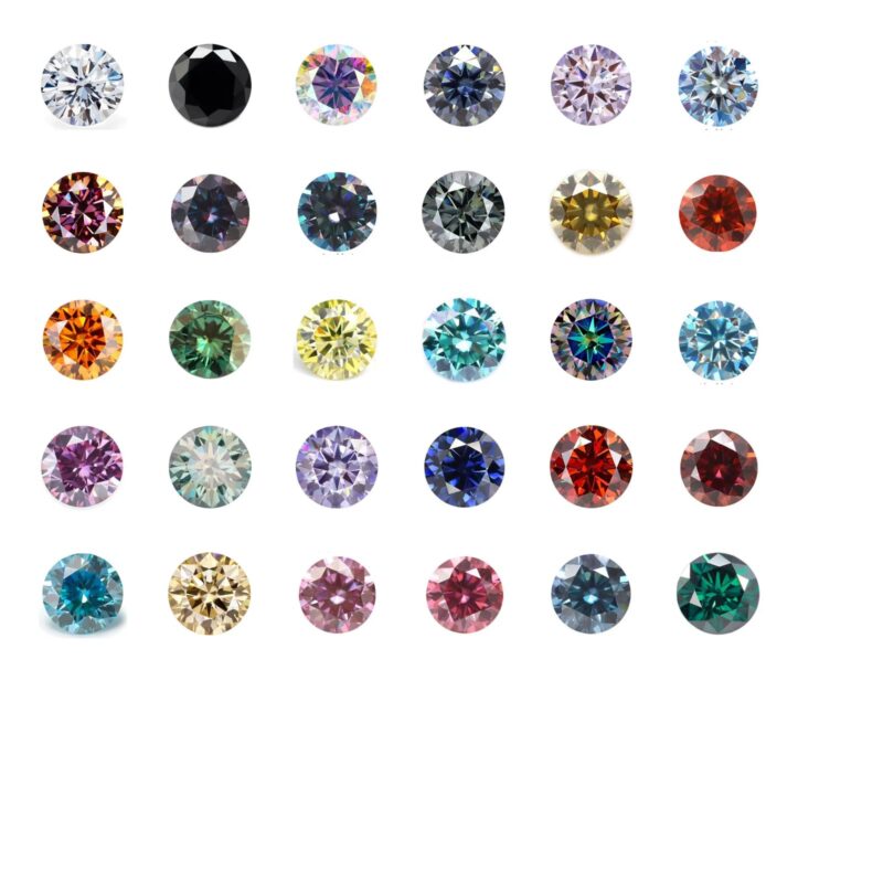 Multicolor Mixed-Shape Loose Moissanite