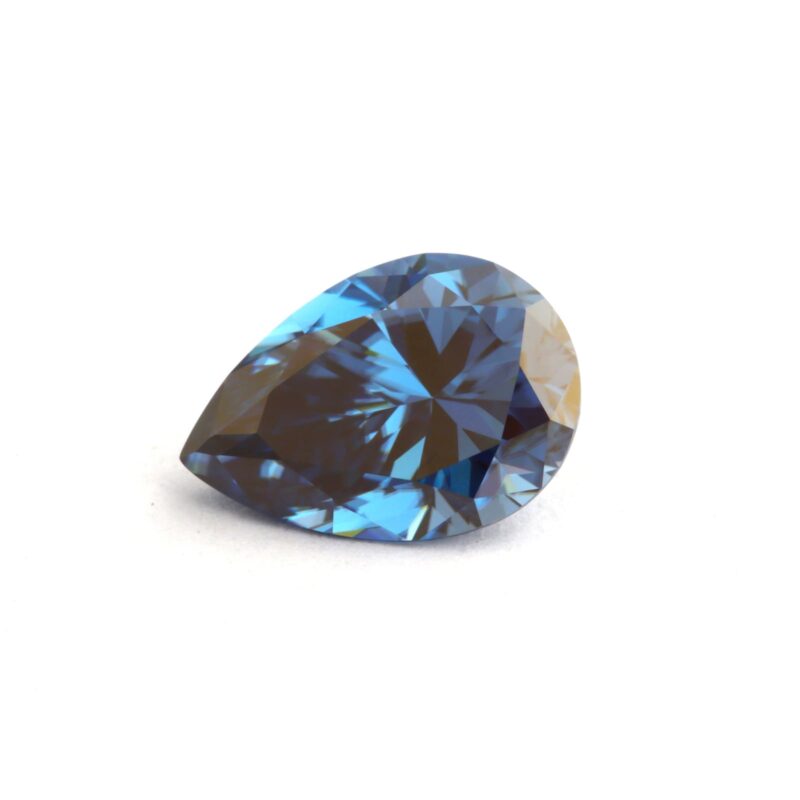 Sapphire Blue Pear Loose Moissanite