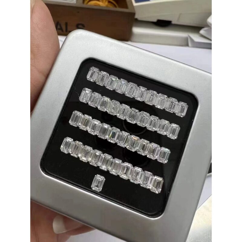 White Emerald Lab Grown Diamond