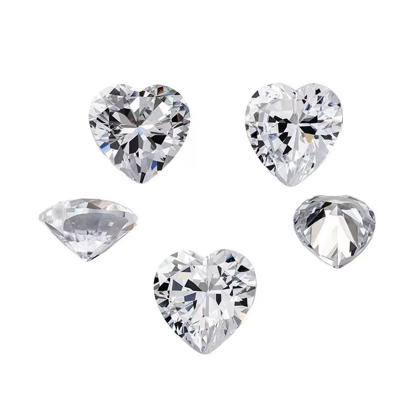 White Heart Loose Moissanite - Style A