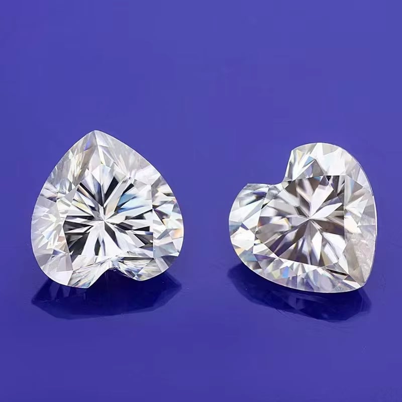 White Heart Loose Moissanite - Style B