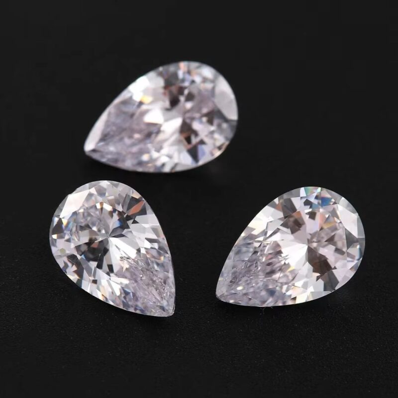 White Pear Loose Moissanite