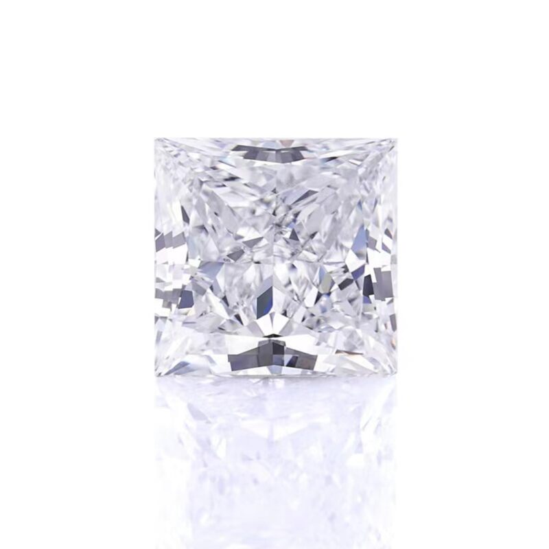 White Square Brilliant Cut Lab Grown Diamond