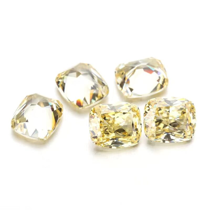 Yellow Cushion Lab Grown Diamond