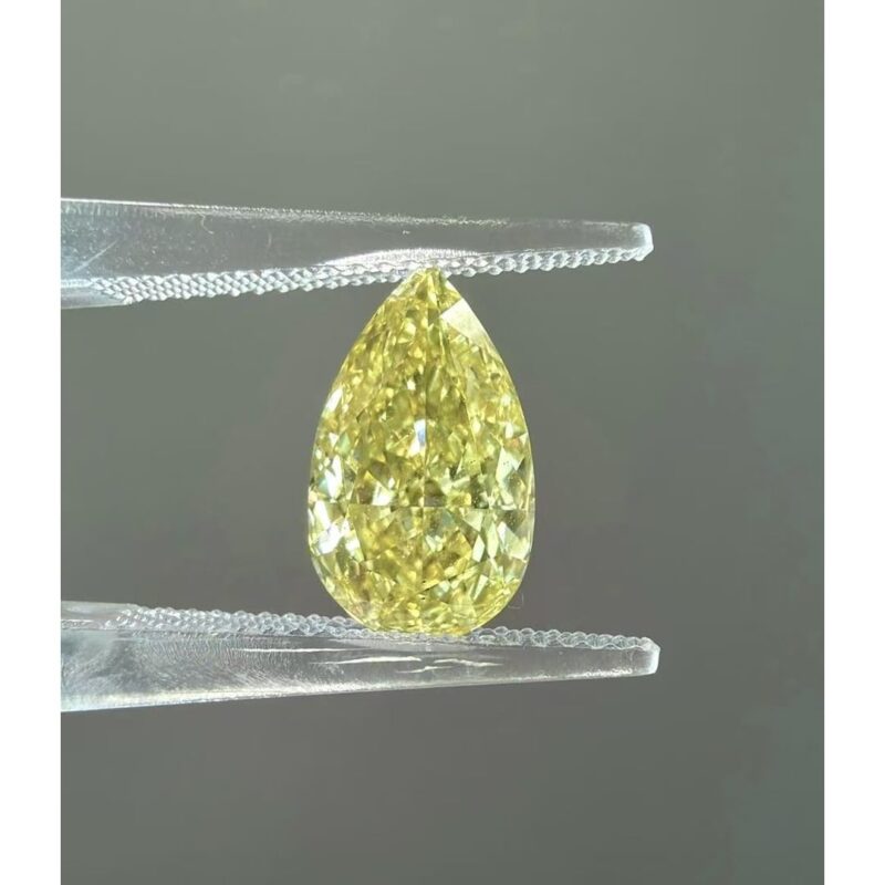 Yellow Pear Lab Grown Diamond