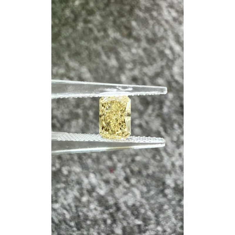 Yellow Radiant Lab Grown Diamond